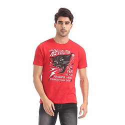 70% Off on Men's T-Shirt Starts from Rs. 105 