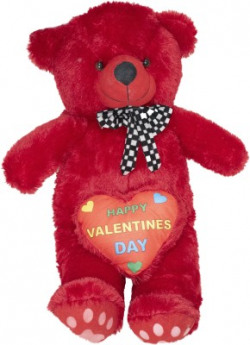 Tedstree 4 feet red cute and soft teddy hug able teddy anniversary gift  - 117.21 cm(Red)