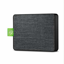 Seagate Ultra Touch 500 GB External SSD with Seagate Mobile Touch app for Android, USB-C USB 3.0, 3 yr Data Recovery Services, Portable Solid State Drive for Windows and Mac â€“ Black (STJW500401)