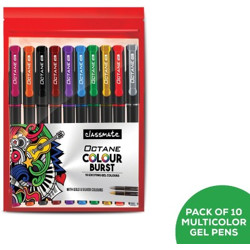 Classmate Octane Colourburst Gel Pen Gel Pen(Pack of 10)