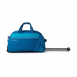 Aristocrat Dale Polyester 60.6 Cms Blue Travel Duffle with Corner Guards
