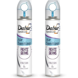 Dabur Sanitize Air Sanitizer - Blue Spray(2 x 240 ml)