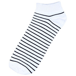 Stop by Shoppers Stop Mens Striped Socks (201981801_White)