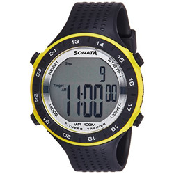 Sonata Digital Grey Dial Men's Watch-NL77040PP04 / NL77040PP04