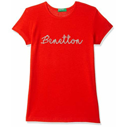 United Colors of Benetton Girl's Regular T-Shirt (20P3C78C183GI_Red XX)