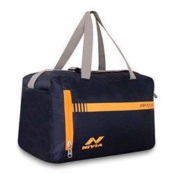 Nivia Enfold-02 Gym Bag Navy - Orange