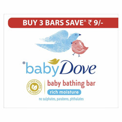 Baby Dove Rich Moisture Bar, 75 g (Pack of 3)