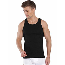 Jockey Men's Cotton Vest (8901326106358_FP04_Large_Black)