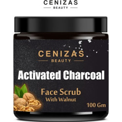 Cenizas Activated Charcoal Face scrub with Walnut Granules || Dead Skin Remover Scrub(100 g)