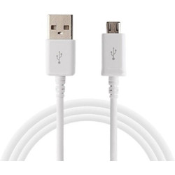 Remembrand 2.1A Turbo Fast 2.4 A 1 m Micro USB Cable(Compatible with Mobile Phone, Tablet, White, One Cable)
