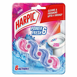 Harpic Power Fresh 6 Toilet Rim Block, Floral Delight - 35 g