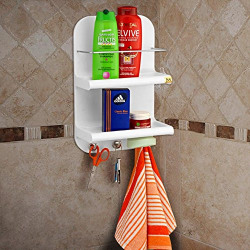 Go Hooked Works Bath & Shower Tidy (White)