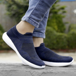 T-Rock Socks Stylish Cricket , Walking Shoes , Light Weight Sports Shoes Running Shoes For Men Running Shoes For Men(Navy)