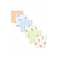 STOP by Shoppers Stop Unisex Solid And Printed Napkins Pack Of 6