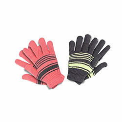 V3E Boy's assorted colours winter Soft Hand Magic Gloves (4-8 Years)-(pack of 02)