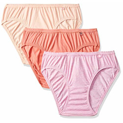 Van Heusen Woman Bikini (Pack Of Three) Colors May Vary(11103_Light Assorted_L)