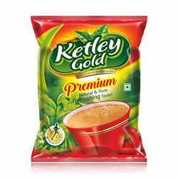 Ketley Gold Tea Premium, 1kg | Assam Tea Granules | 250g x 4