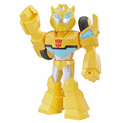 TRANSFORMERS Hasbro Rescue Bots Academy Mega Mighties Bumblebee Collectible 10-inch Robot Action Figure, Toys for Kids Ages 3 and Up