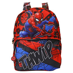 Spiderman Polyester 33 cms Multi School Backpack (MBE-WDP1406)