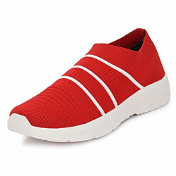 ELISE Women's Red Running Shoes-8 UK (41 EU) (9 US) (EVAR-SP20-2)