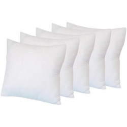 KETSAAL Cotton Solid Sleeping Pillow Pack of 5(White)