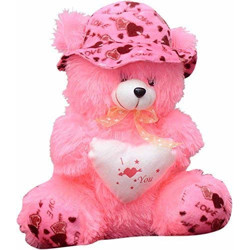 SARIKA TOYS 2 Feet Lovable/Huggable Teddy Bear with Neck Bow for Girlfriend Gift/Boy/Girl/ Gifting / Valentine / Anniversary / Birthday Pink