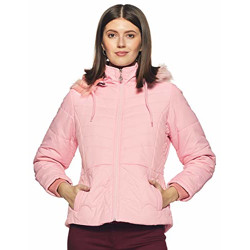 Cazibe Women's Quilted Jacket (39240BT_Light Pink_M)