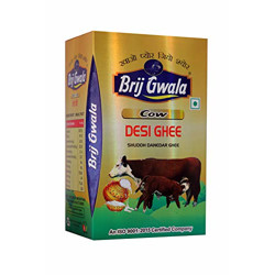 Brij Gwala Pure Cow Desi Ghee 1 LTR