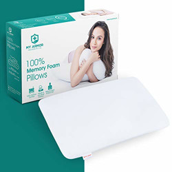 MY ARMOR Orthopedic Memory Foam Pillow for Comfortble Sleep (Thin Pillow) (24.5  x 15.5  x 3.5 )