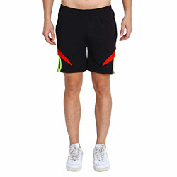 Dia A Dia Men's Sports Shorts (SHBH_NIK_BLACK_Black_Free Size)