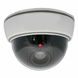 Ray_Enterprise Dummy CCTV Dome Camera with Blinking red LED Light. for Home or Office Securit