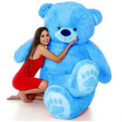 PIYU GIFT Vijaya Retail 3 Feet blue Teddy Bear (Sky Blue )stuffed toys For Girls Birthday /Valentine/Anniversary gifted Someone Special - - 92 cm (Sky Blue)  - 92 cm(Blue)