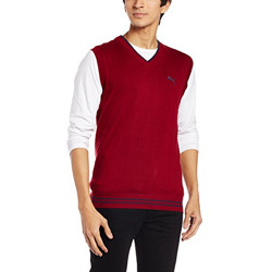 Puma Men's Wool Sweater (4053985459536_82863612_Medium_Biking Red)