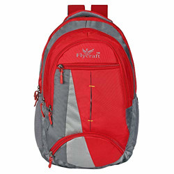 Flycraft 15.6 inch 30 L. red Casual Waterproof Backpack/Office Bag/School Bag/Business Bag/Unisex Travel Backpack, (red)