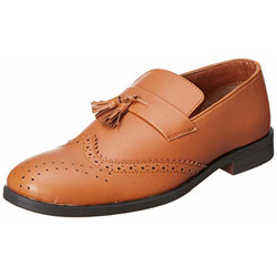 Amazon Brand - Symbol Men's TAN PU Formal Shoes - 9 UK (AZ-SY-426)