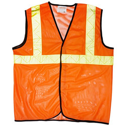 Aktion Safety Jacket J-1201 Cloth 2  Tape - Orange and Yellow (pack of 10)