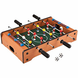 Cable World® Mid-Sized Foosball, Mini Football, Table Soccer Game, 4 Rods, 20 Inches (50 Cms) - Lets Have Fun!