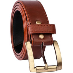 BlacKing Men Casual, Party, Formal, Evening Brown Synthetic, Artificial Leather Belt