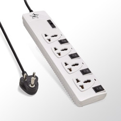 Flipkart SmartBuy Extension Switch Board with 4 Sockets 4 Switches 4  Socket Extension Boards(White)