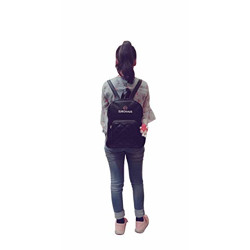 Eurohuas Girls PU Leather Backpack/School/College/Tution/Coaching Backpack (Black)
