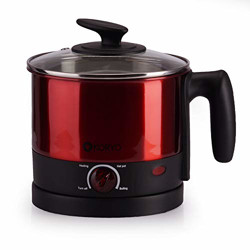 Koryo Multipurpose Electric Kettle 1.2 Litre Stainless Steel (Red)