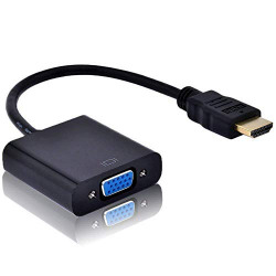 BigPlayer HDMI Male to VGA Female Video Converter Adapter Cable (Black)