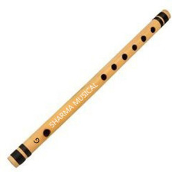 Sharma musical store Bamboo Flute(43 cm)