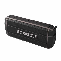 ACOOSTA BOLD 370, IPX5 Waterproof, Portable Wireless Bluetooth Speaker with Bass, 3600 mAh Battery (Upto 24hrs of Playback), True Wireless Stereo, Built in Mic, SD Card & Aux (Black)
