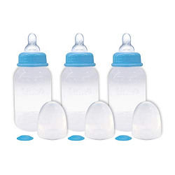 Little's Classic Mini Feeding Bottle - Blue (Pack of 3)