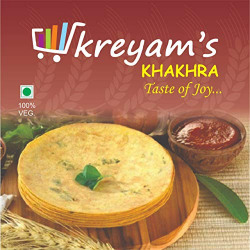 Kreyam's Tasty and Crispy Khakhra for Snacks (Bajri Methi, 400gm)