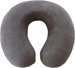 Nitsha Unisex U Shape Micro Fiber Neck Rest Comfortable Travel Neck Pillow(Grey)