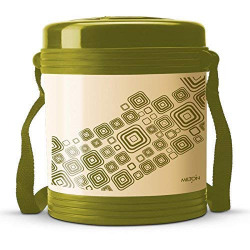 Milton Vector 2 Stainless Steel Tiffin Box, Set of 2, Green
