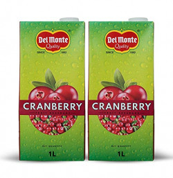 Del Monte Cranberry Fruit Beverage 1L (Pack of 2)