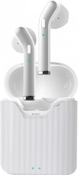 PTron Bassbuds Classic Bluetooth Headset(White, True Wireless)